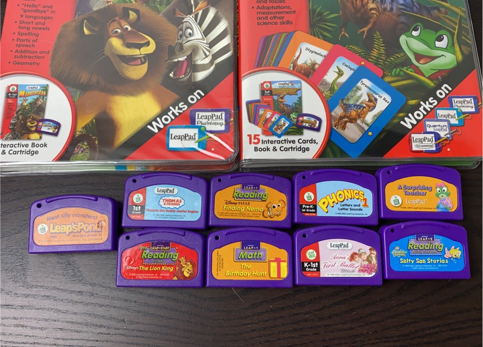 secondhand BUNDLE Leap Frog Leap Pad Books With Cartridge