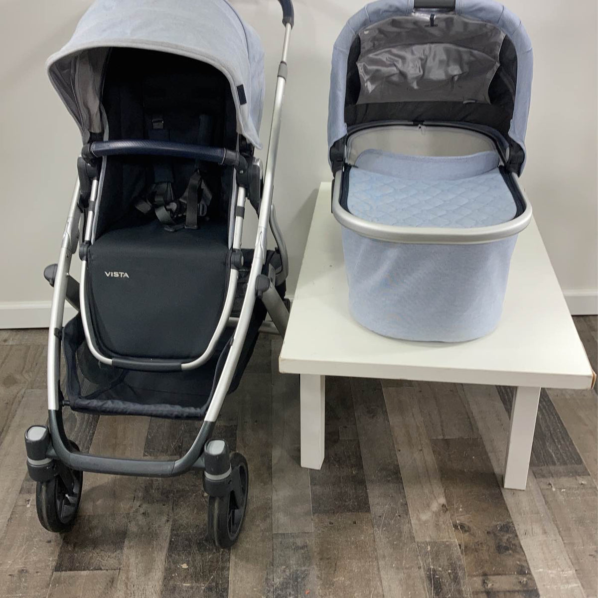 henry blue marl uppababy vista UPPAbaby VISTA Stroller, Henry (Blue Marl), 2019