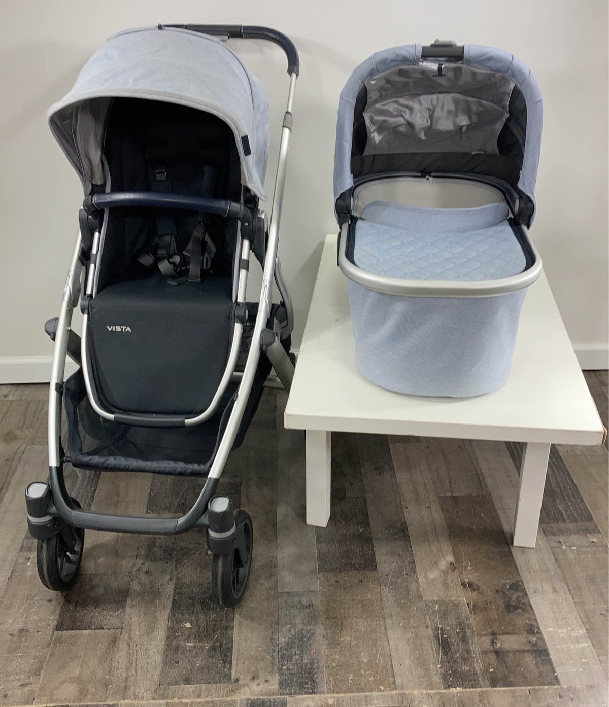 uppababy blue marl UPPAbaby VISTA Stroller, Henry (Blue Marl), 2019