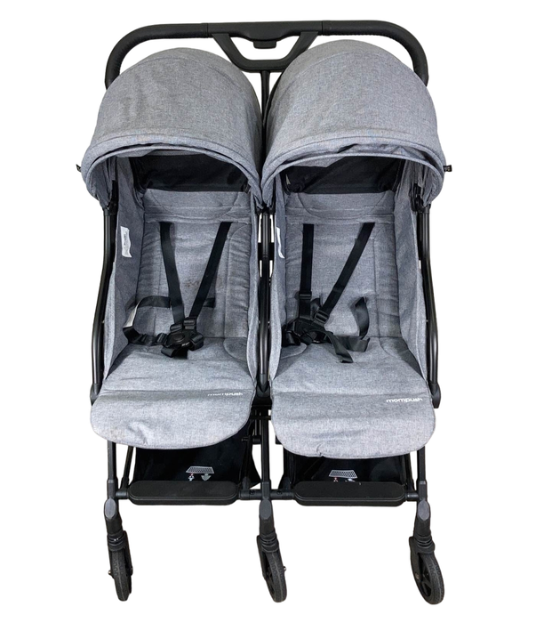 secondhand Mompush Lithe Double Stroller, Grey, 2022