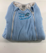 secondhand Baby Merlin's Magic Sleepsuit, Large 6-9 Months, Fleece, Blue