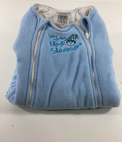 secondhand Baby Merlin's Magic Sleepsuit, Large 6-9 Months, Fleece, Blue