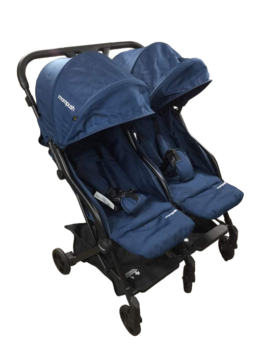 used Mompush Lithe Double Stroller, Navy, 2022