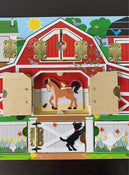 secondhand Melissa & Doug Magnetic Farm Hide & Seek Board