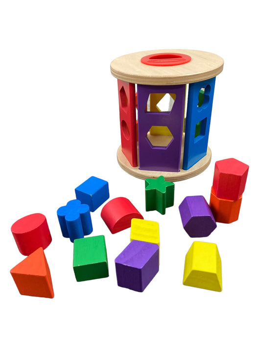 secondhand Melissa & Doug Match and Roll Shape Sorter