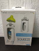 used Kiinde Twist Squeeze Natural Baby Breast Milk Feeding Bottle with Nipples and Case