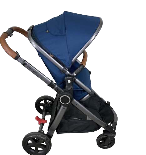 secondhand Mompush Ultimate 2 Baby Stroller, Navy with Grey Frame, 2022