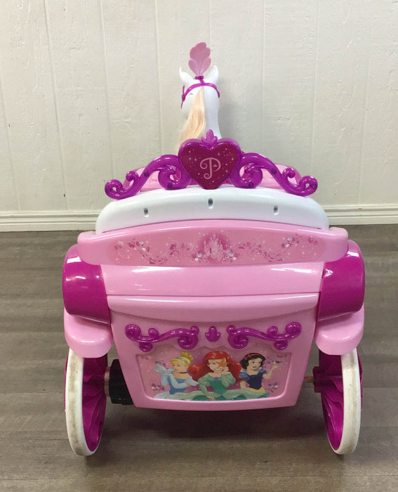 used Huffy Disney Princess Royal Horse and Carriage V6 Ride On