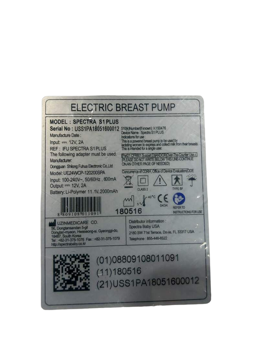 Shop Spectra Baby S1 Plus Premier Rechargeable Breast Pump at GoodBuy Gear