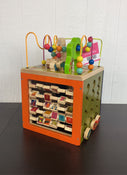 used B. toys Zany Zoo Wooden Activity Cube