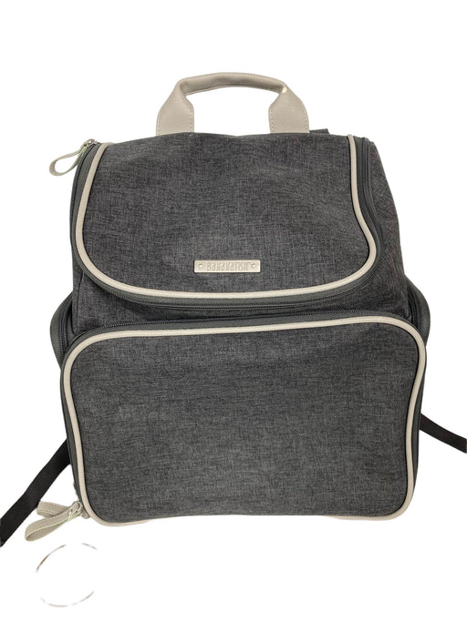 used Bananafish Melanie Backpack Diaper Bag, Grey