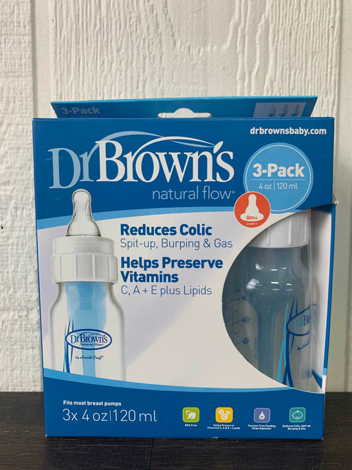 used Dr. Brown’s Original Baby Bottles - 4oz, 3 Count