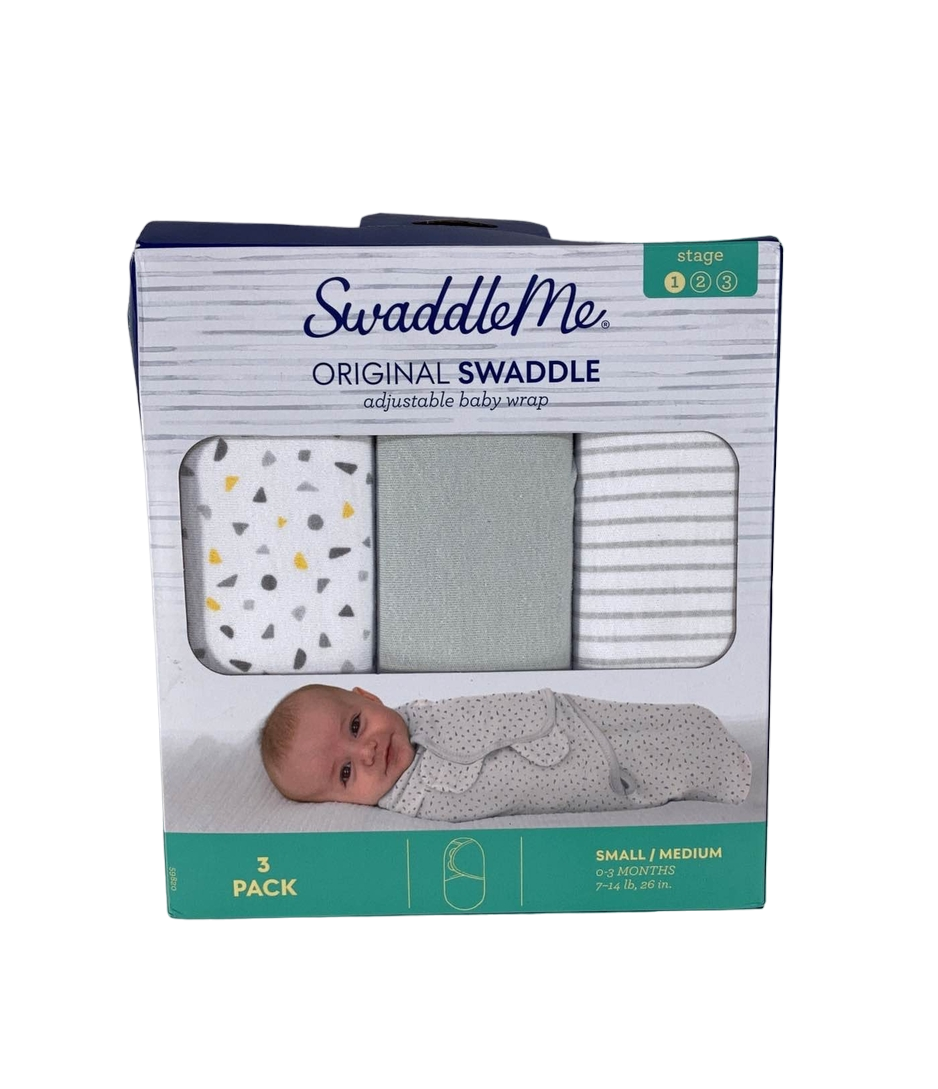 Summer Infant SwaddleMe Original Swaddle Wrap 3pk, Small (0-3 Months)
