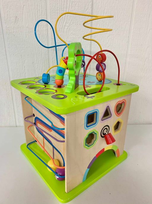 secondhand Hape Country Critters Wooden Activity Cube