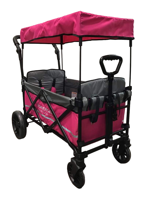 used Wonderfold X2 Push + Pull Double Stroller Wagon, Pretty-n-Pink, 2019