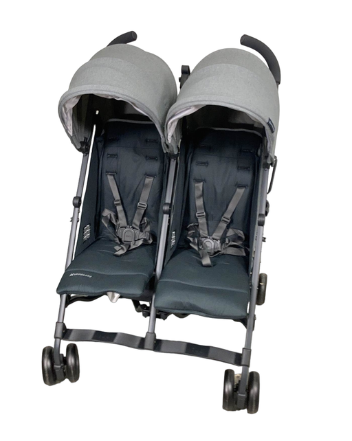 secondhand UPPAbaby G-Link V2 Double Stroller, 2022, Greyson (Charcoal Melange)