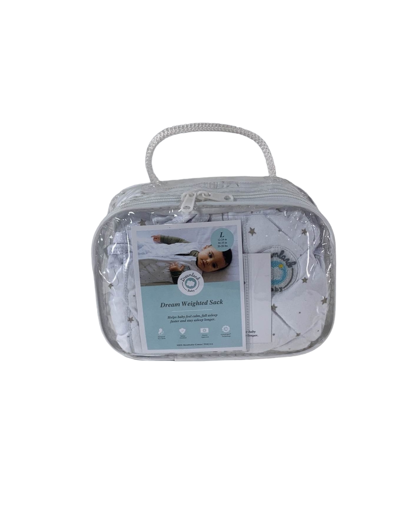 Dreamland Weighted Sleep Sack, 1224 months, Grey Star