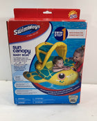 used SwimWays Sun Canopy Baby Boat, Sea Turtle