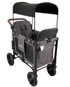 used Wonderfold W2 Luxe Multifunctional Double Stroller Wagon, 2023, Charcoal Gray