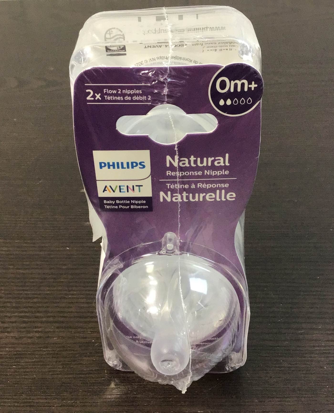 Philips Avent Natural Response Baby Bottle Nipples Flow 2, 0M+