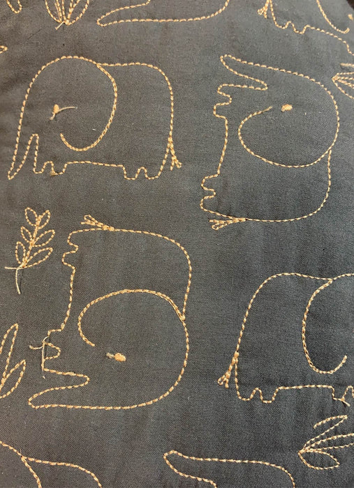 Shop Boppy Luxe Feeding and Infant Support Pillow, Charcoal Quilted Elephants at GoodBuy Gear