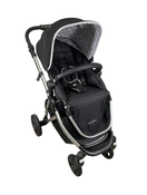 used Mockingbird Single Stroller, 2023, Black, Windowpane, Silver With Black Leather