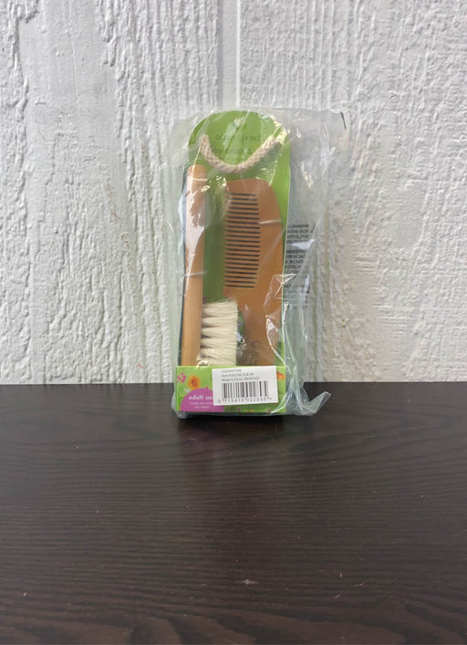 secondhand Green Sprouts Brush And Comb Set