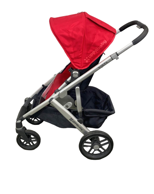 secondhand UPPAbaby VISTA Stroller, Denny (Red Melange), 2014