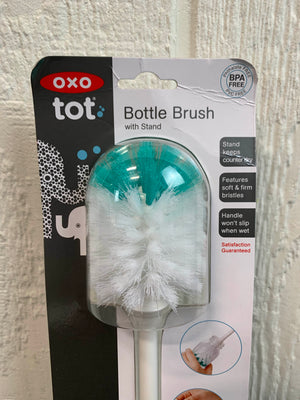 OXO Tot Soap Dispensing Bottle Brush With Stand, Teal 