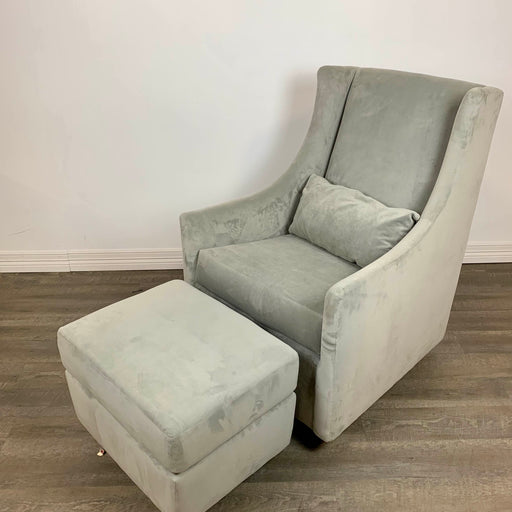 secondhand West Elm Graham Glider with Ottoman