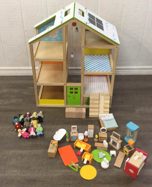 Hape All Seasons Kids Wooden Dollhouse
