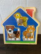 used BUNDLE Melissa & Doug Wooden Puzzles