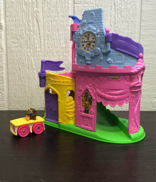 used Fisher Price Little People Disney Princess Wheelies Playset, Belle