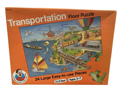 used Frank Schaffer Publications 24 Piece Floor Puzzle, Transportation