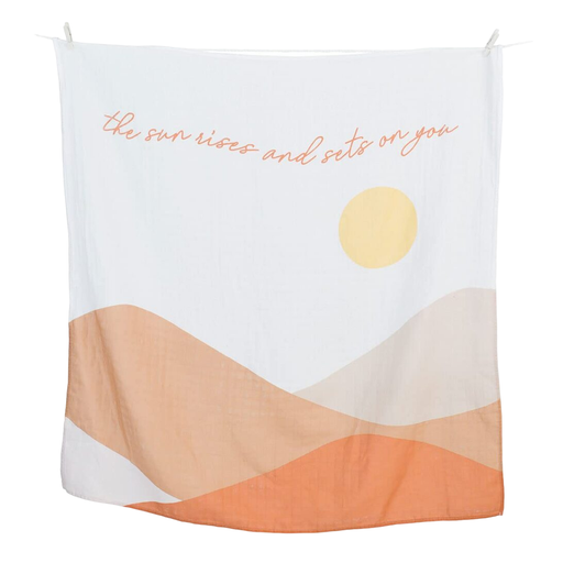 Shop Lulujo Baby’s First Year Blanket And Cards Set, Sunrise at GoodBuy Gear