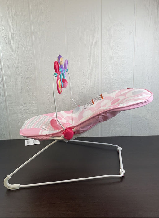 secondhand Fisher Price Baby Bouncer, Pink Butterfly