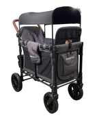 used Wonderfold W2 Luxe Multifunctional Double Stroller Wagon, Charcoal Gray, 2023