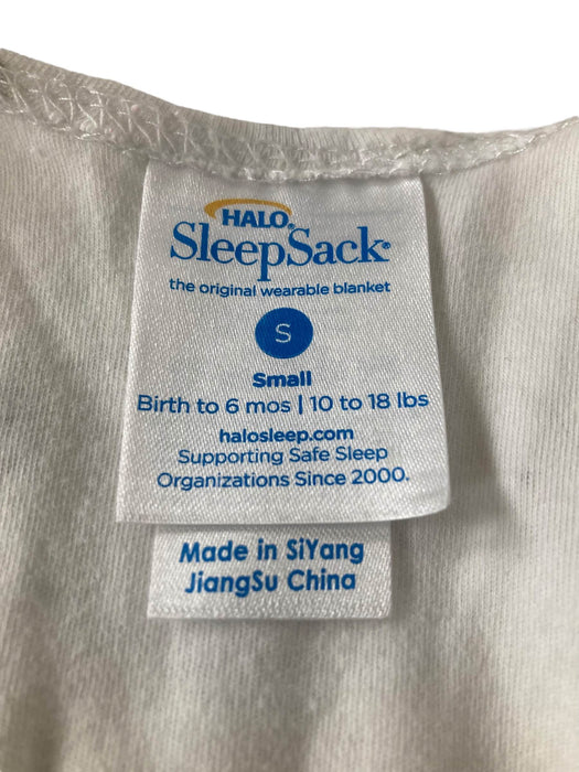 Shop Halo Cotton Sleepsack, white with gray narwhals , S at GoodBuy Gear