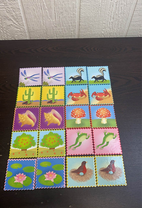 secondhand Eeboo Pre-School Nature Memory Game