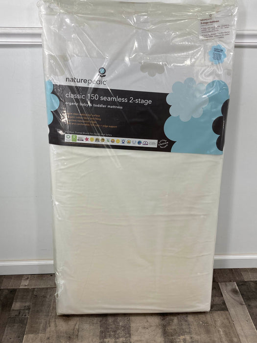 Shop Naturepedic Classic 150 Seamless 2-Stage Organic Baby & Toddler Mattress at GoodBuy Gear