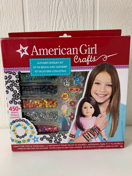 used American Girl Craft Kit, Alphabet jewelry kit