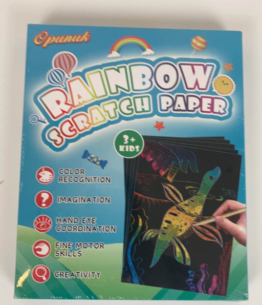 used Opunuk Rainbow Scratch Paper