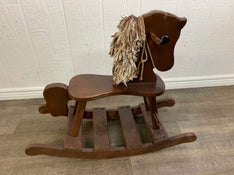 secondhand Handcrafted Wooden Rocking Horse