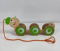 secondhand Hape Walk-A-Long Caterpillar Wooden Pull Toy