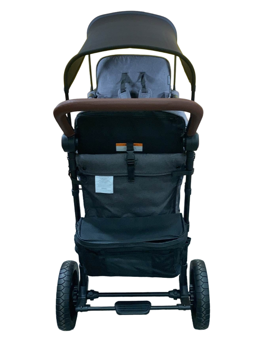 Wonderfold W2 Luxe Multifunctional Double Stroller Wagon, Charcoal Gray, 2023