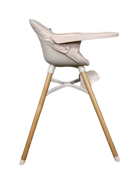 Shop Lalo High Chair with Infant Kit, Grapefruit, Grapefruit, Natural Wood at GoodBuy Gear