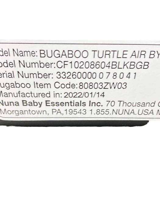 Bugaboo Turtle Air By Nuna Recline Base, Black, 2022