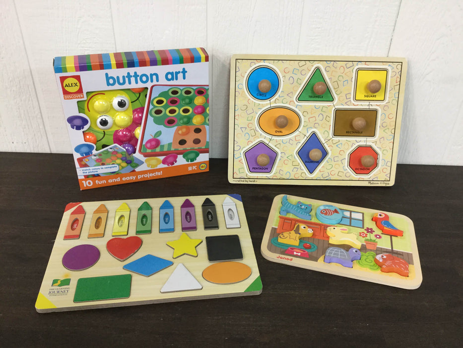 used BUNDLE Toddler-Preschool Puzzles