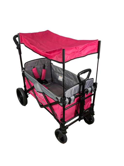 used Wonderfold X2 Push + Pull Double Stroller Wagon, 2021, Pretty-n-Pink