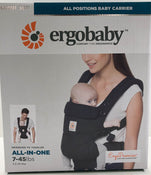 used Ergobaby Omni 360 Cotton Baby Carrier, Pure Black